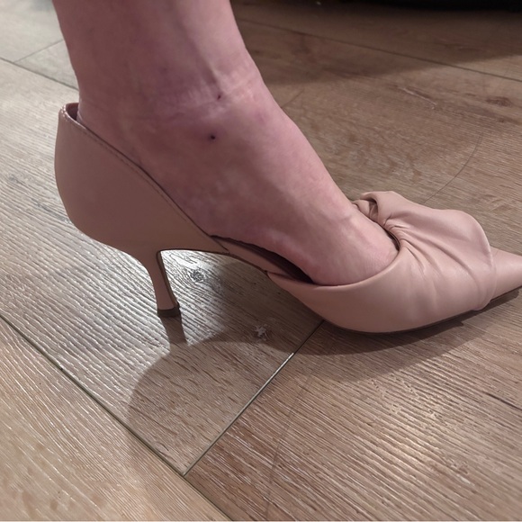 Kate Spade “Shayna” D’Orsay style pumps sz 9 ballet pink/blush pink leather EUC - Picture 6 of 8